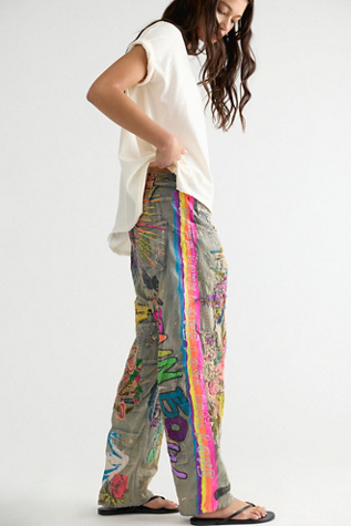Magnolia Pearl Dancing Queen Kalle Jeans at Free People in Washed Indigo