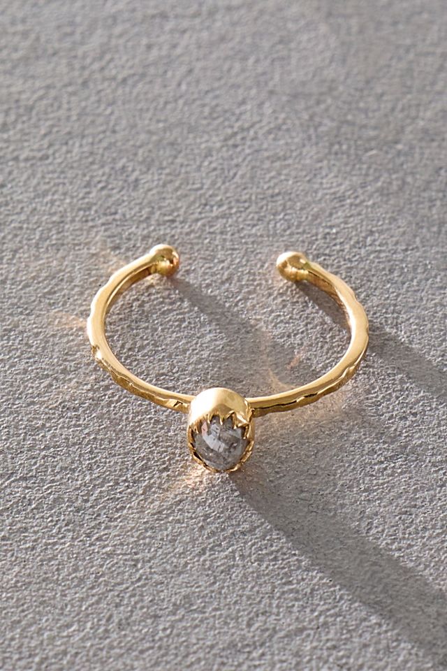 Chan Luu 14k Grey Diamond Toe Ring #3