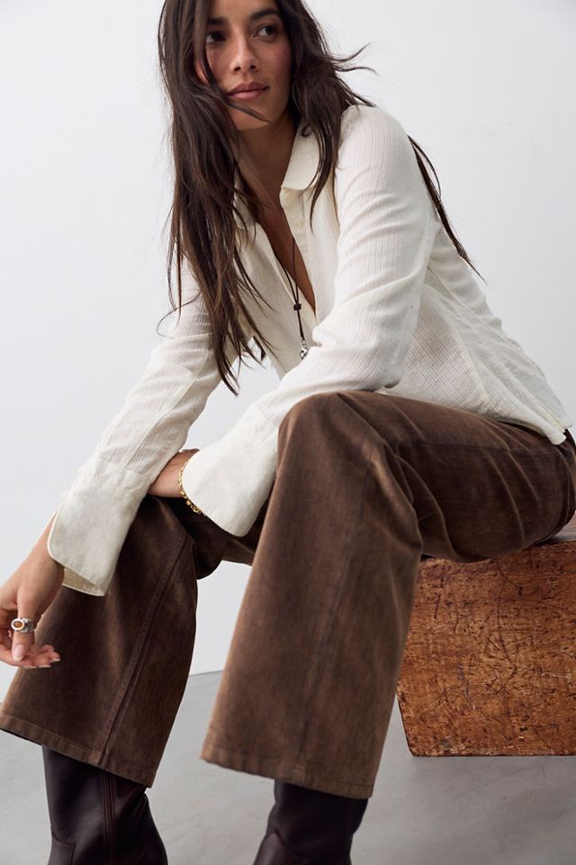 We The Free Tennessee Low-Rise Flocked Boyfriend Jeans #3