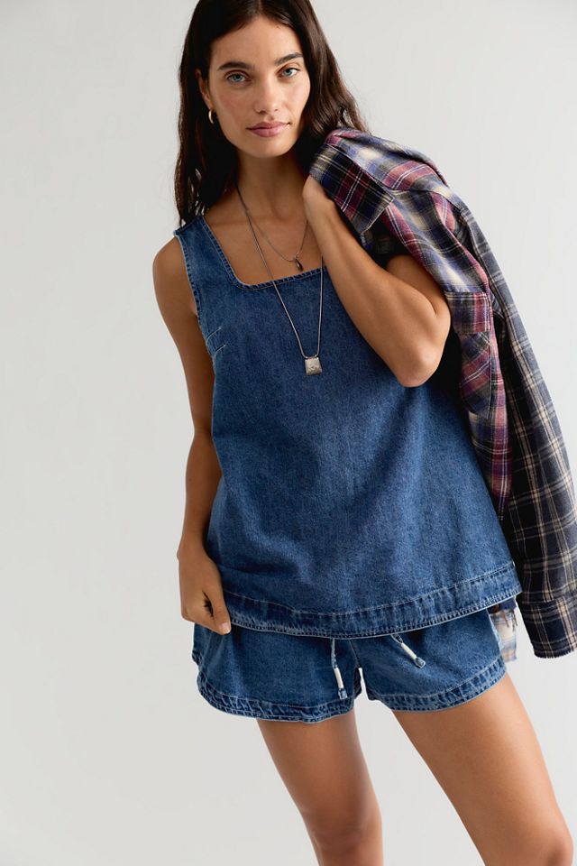 Down In The Valley Denim Short Set #2