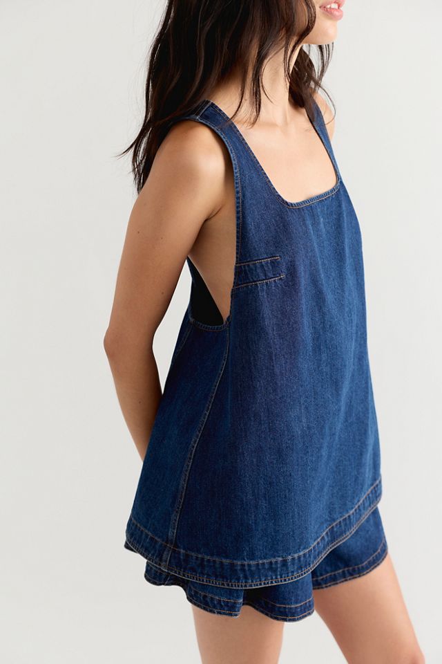 Down In The Valley Denim Short Set #3