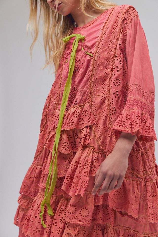 Robe midi à volants œillets Carmen Magnolia Pearl #3