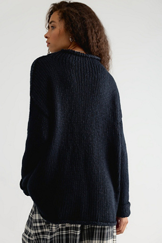 Женские свитеры Free People Opal Rollneck Knit Tunic, цвет: Чёрный — фото 2