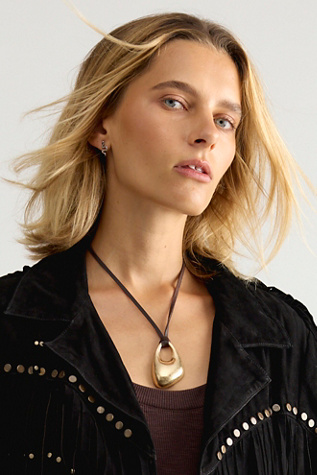 Женское колье Free People Tali Pendant, цвет: Золотой — фото 5