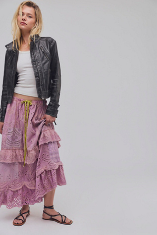 Magnolia Pearl Eyelet Esti Skirt at Free People in Pink