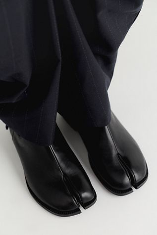 Bottines Chelsea à bout fendu All Black