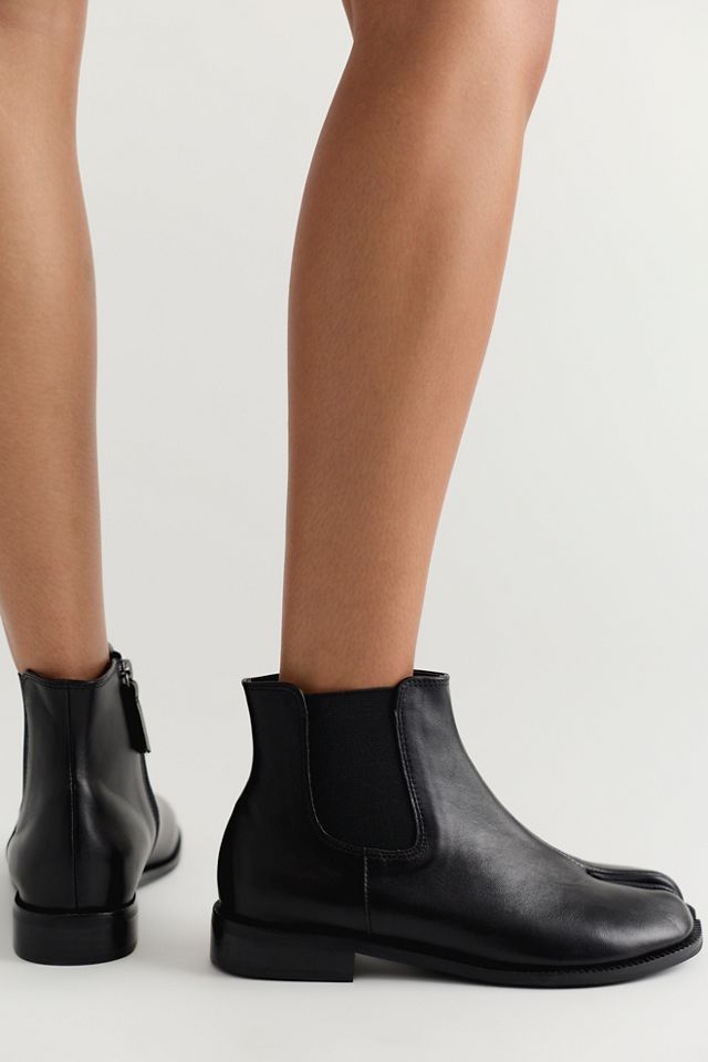 Bottines Chelsea à bout fendu All Black #3
