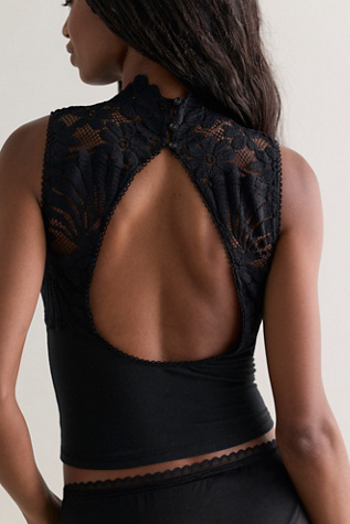 Женский топ Intimately Petal Party Mock Neck, цвет: Чёрный комбинированный — фото 2