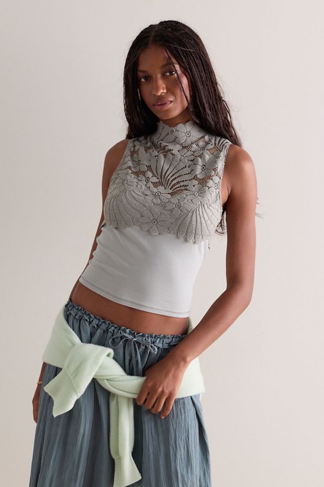 Petal Party Mock Neck Tank #3