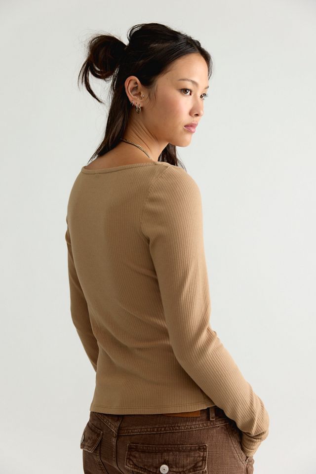 Over You Asymmetric Long Sleeve Top #1