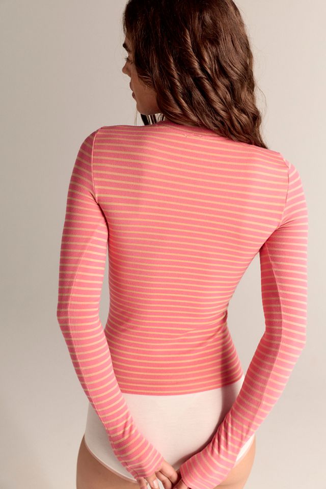 Just Enough Stripe Crew Neck Long Sleeve #1