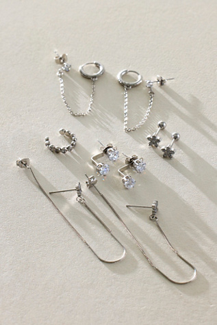Maison Stud Pack by Free People in Silver