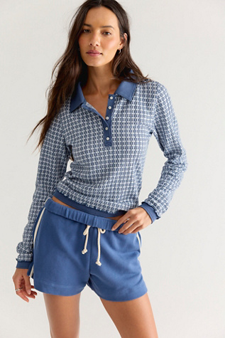 Женский топ Free People Ginny Long Sleeve Top, цвет: Комбинированный — фото 1