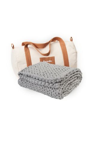 Bearaby Travel Cotton Knitted Weighted Blanket