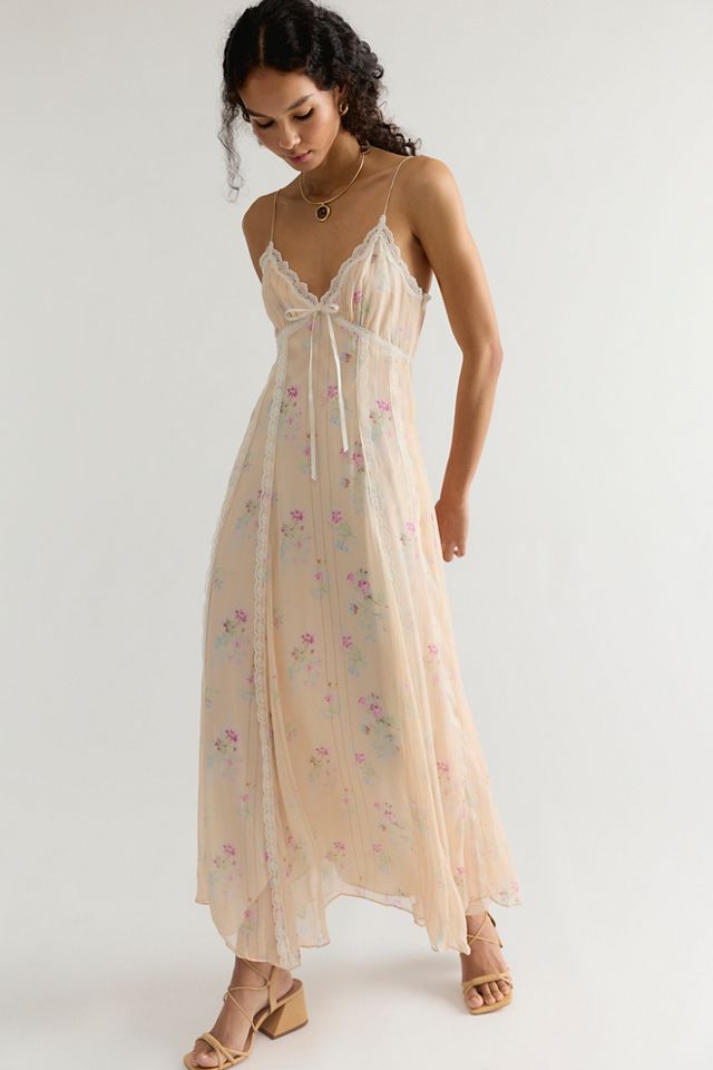 LoveShackFancy Thalienne Silk Midi Dress #3