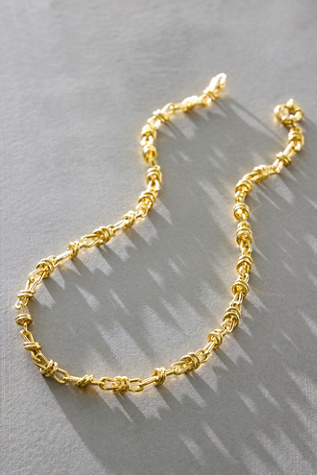 Daisy London Gold Plated Polly Knot Necklace