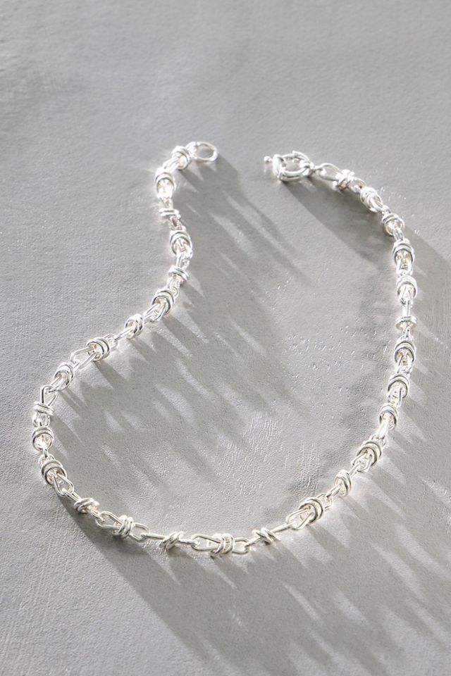 Daisy London Silver Plated Knot Necklace #1