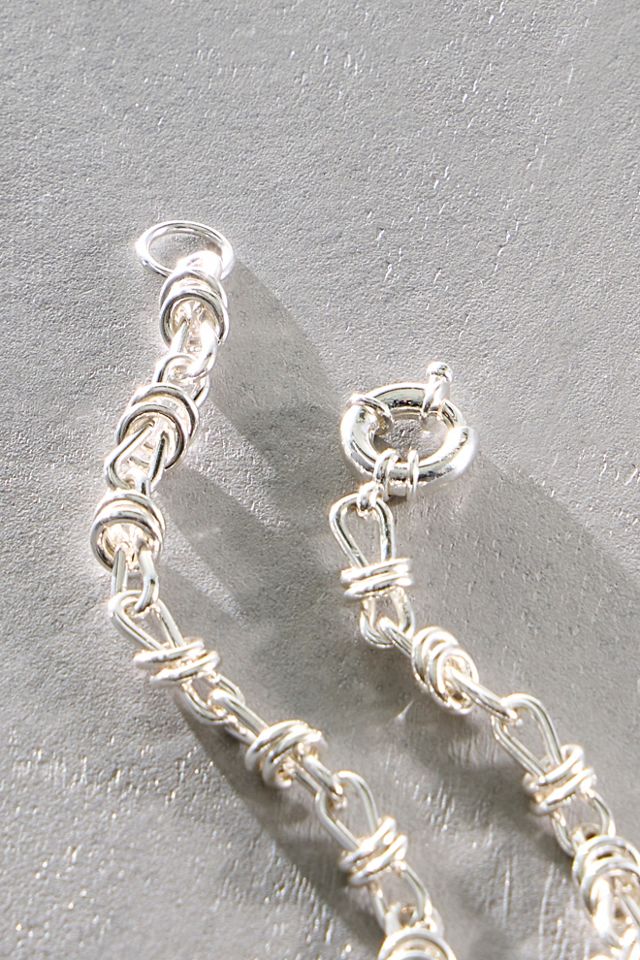 Daisy London Silver Plated Knot Necklace #2
