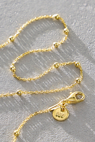 Женская цепочка Daisy London Gold Plated Beaded Chain, цвет: Золотой — фото 2
