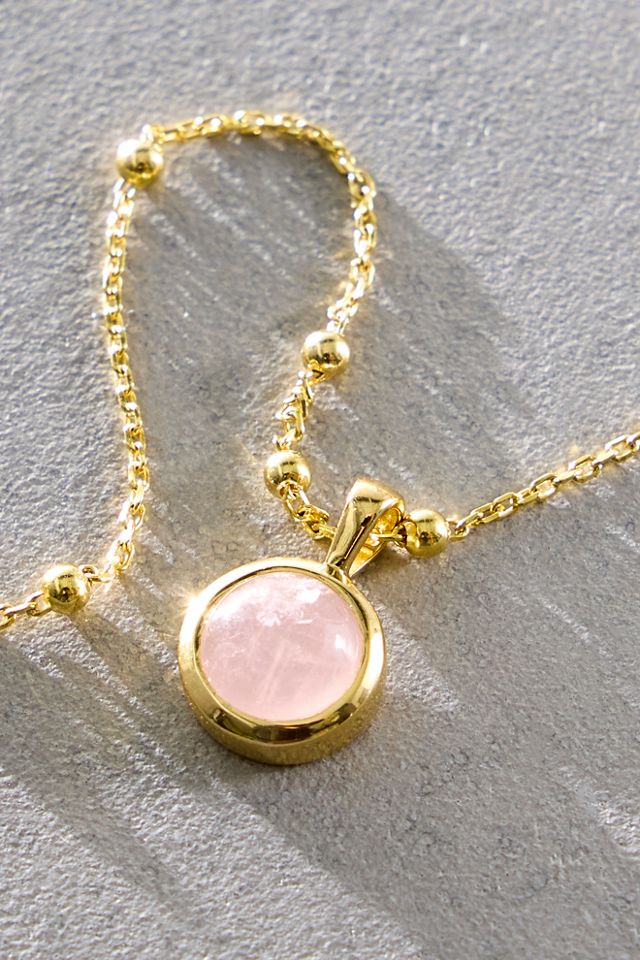 Daisy London Gold Plated Healing Stone Necklace #2