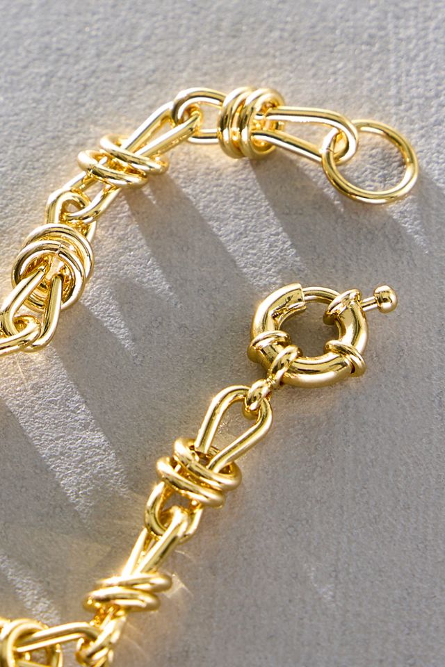 Bracelet nœud Polly plaqué or Daisy London #2