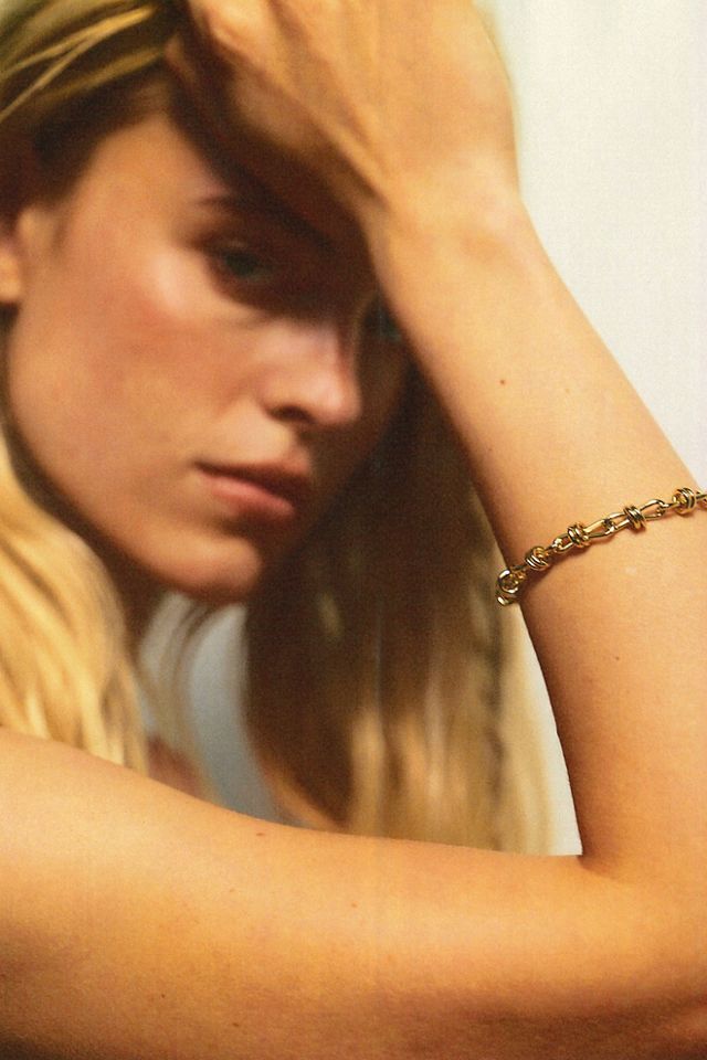 Bracelet nœud Polly plaqué or Daisy London #4
