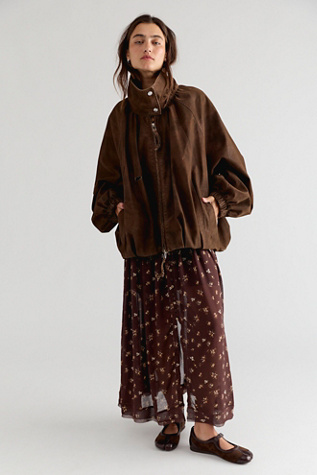 Женское платье Free People Falling Petals Maxi, цвет: Коричневый комбинированный — фото 4