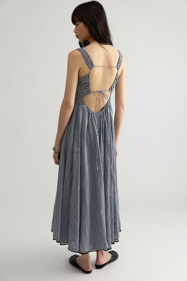 Iris Plaid Midi Dress #1