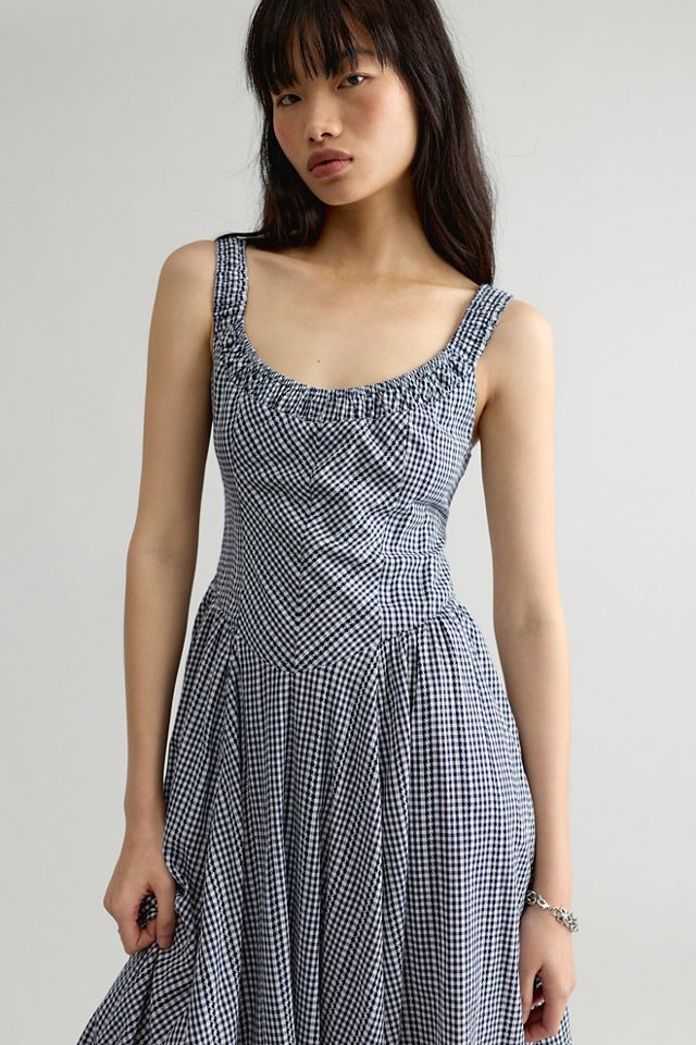 Iris Plaid Midi Dress #3