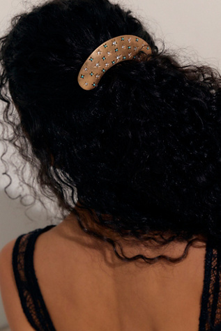 Женские аксессуары для волос Free People Signe Hair Comb, цвет: Золотой / Синий — фото 3