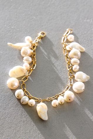 Atma Prema Dripping Pearl Charm Bracelet