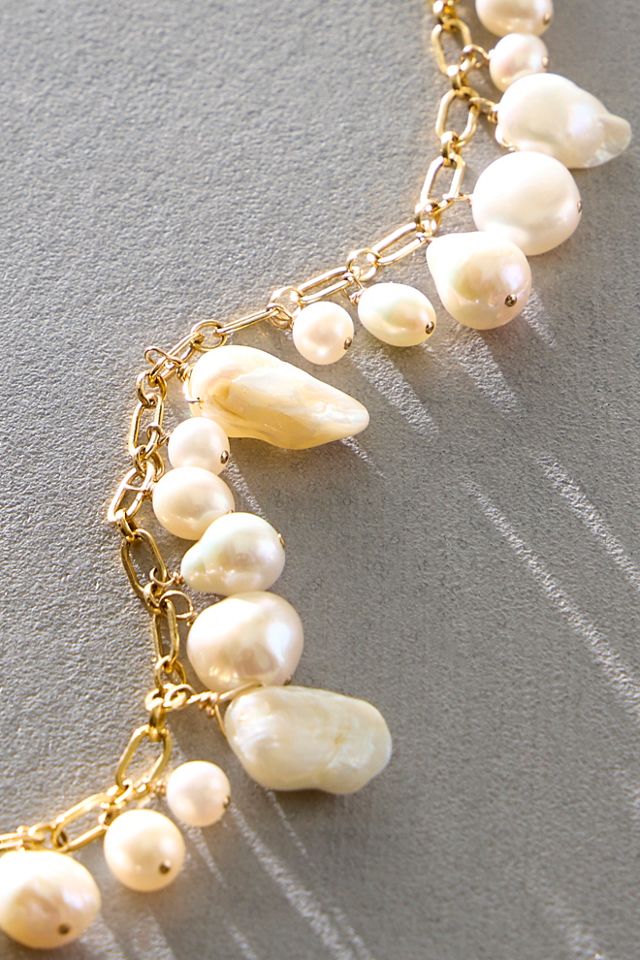 Atma Prema Dripping Pearl Charm Bracelet #1