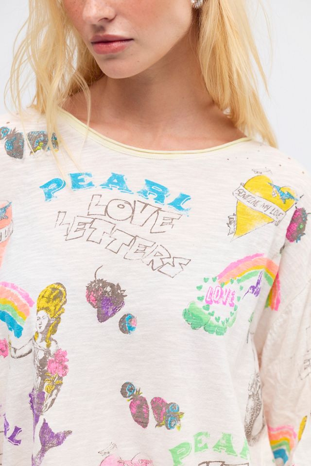 Magnolia Pearl Love Letters Graffiti Viggo Long-Sleeve Top #3