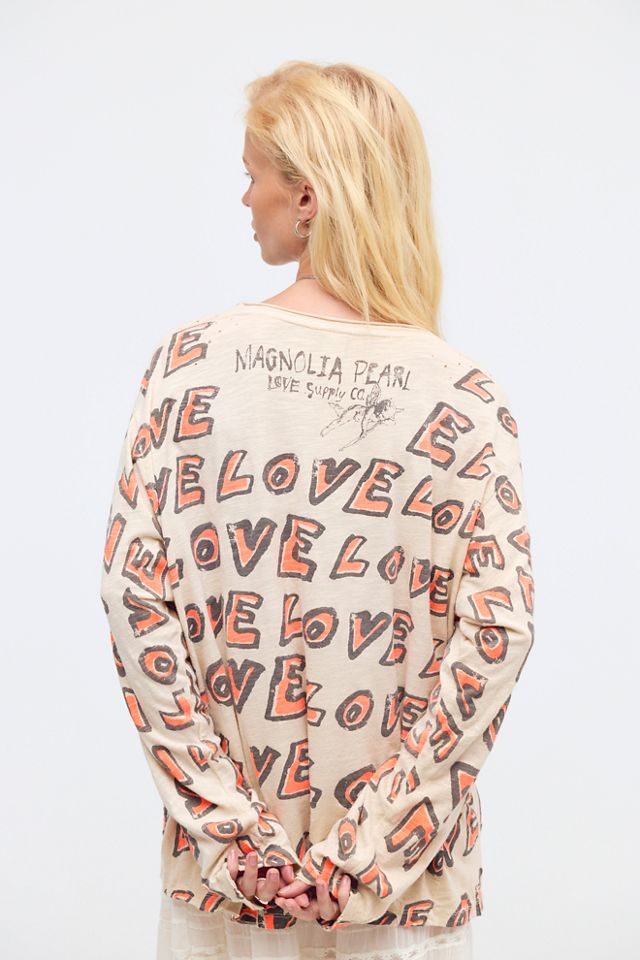 Magnolia Pearl All Over Love Viggo Printed Long-Sleeve Top #1