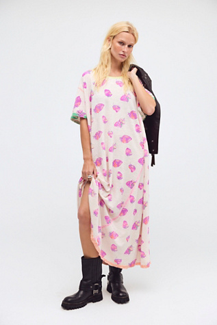 Magnolia Pearl Strawberry Tee Midi Dress at Free People