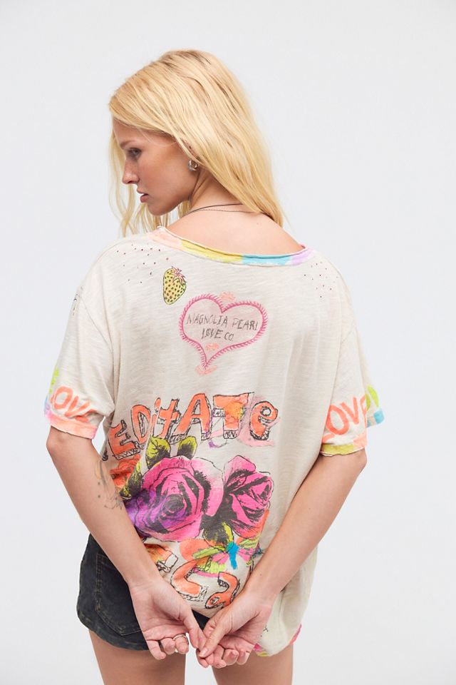 Magnolia Pearl Neon Bluebonnet Graffiti Tee #1