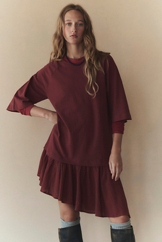 Astrid 100% Cotton T-Shirt Mini Dress by Free People
