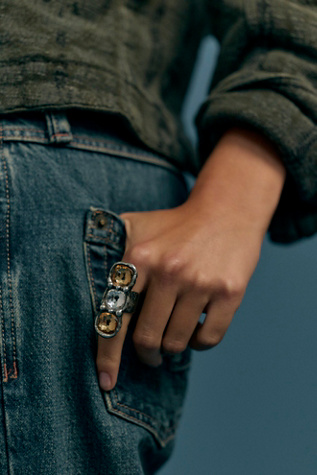 Mikal Winn Triple Stone Ring