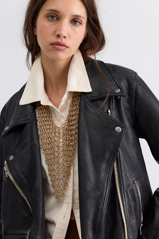 Женский ремень Free People Bex Bandana Chainmail Belt, цвет: Золотой — фото 4