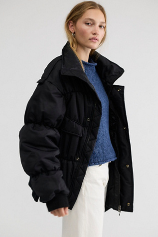 Asparagus Asymmetrical Bomber Jacket