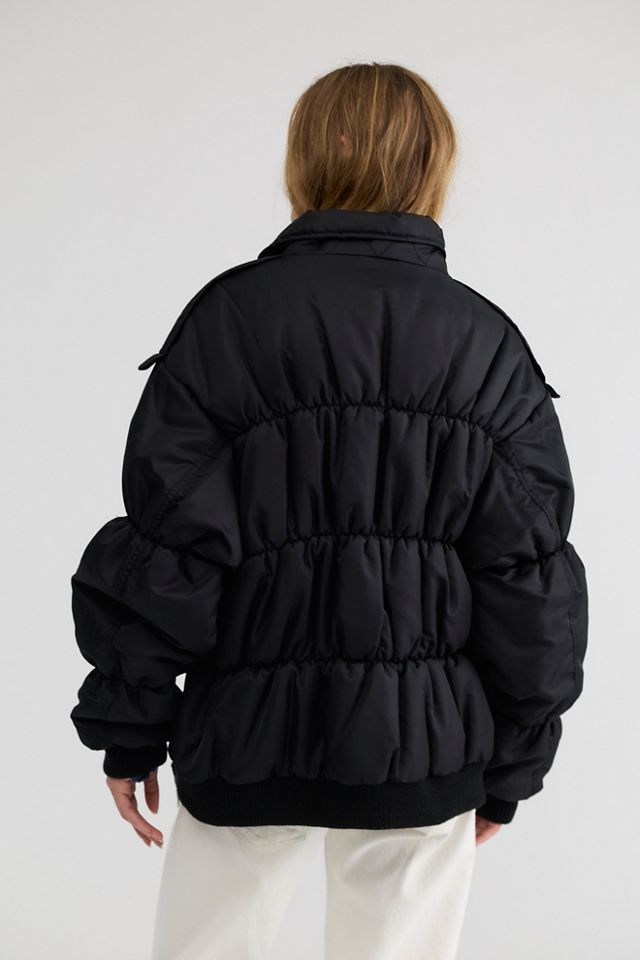 Asparagus Asymmetrical Bomber Jacket #1