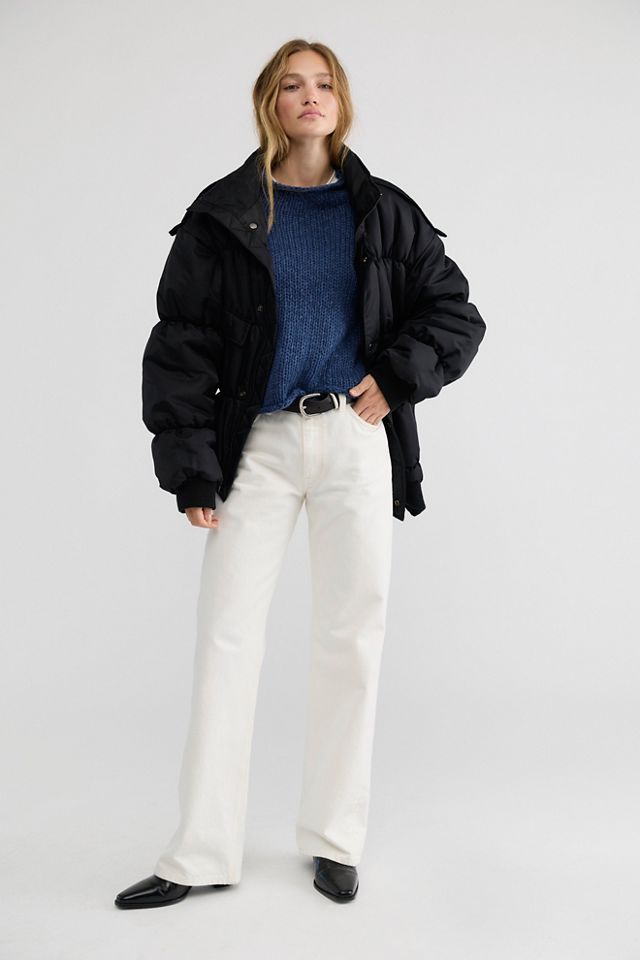 Asparagus Asymmetrical Bomber Jacket #2