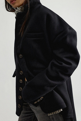 Asparagus Asymmetrical Zipper Coat