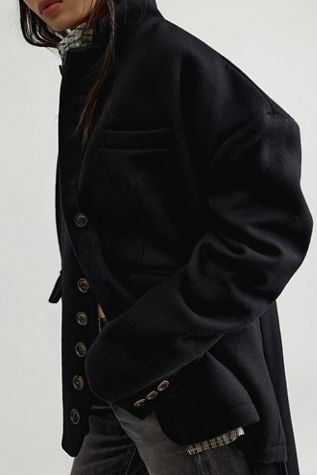 Asparagus Asymmetrical Zipper Coat