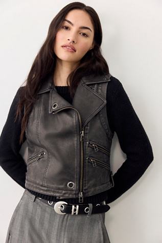 We The Free Dark Matter Vegan Leather Vest