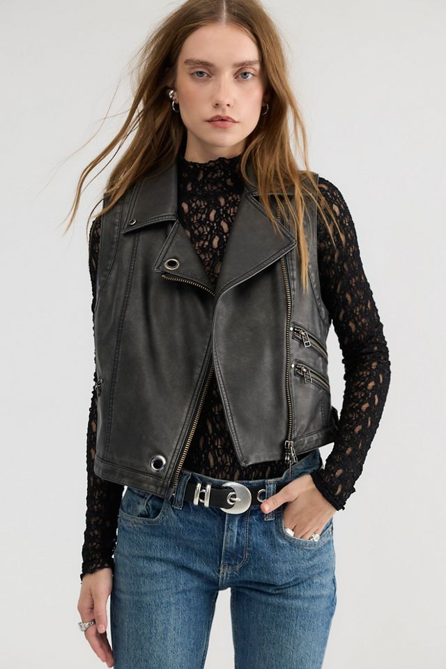 Veste en cuir végétalien Dark Matter We The Free #3