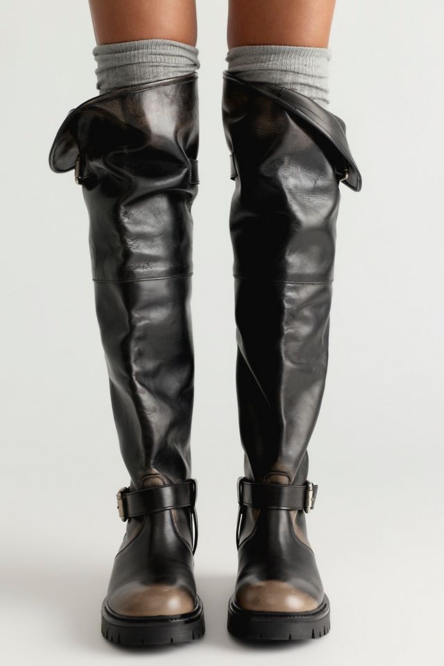 Bottes Moto Enid Au-Dessus-Du-Genou #1