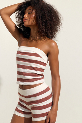 Sassafras Sweater Set by free-est at Free People in Honey Topaz Combo, Size: Small