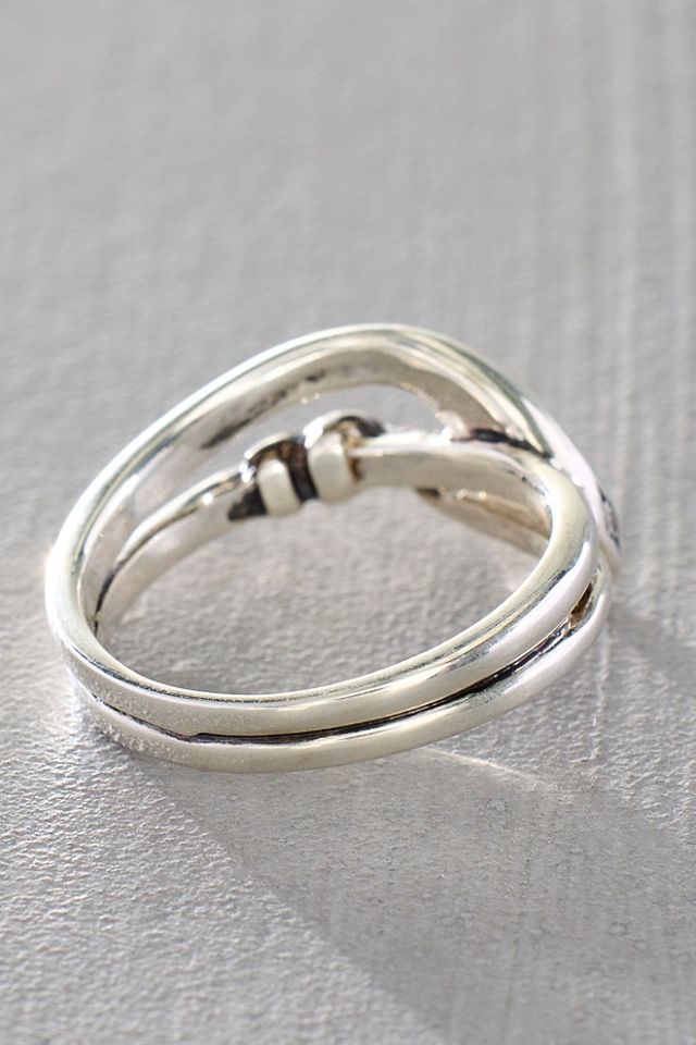 Maura Green Silver Slither Ring #1
