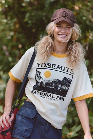 Parks Project Yosemite National Park Photo Ringer Tee